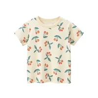 2-8T Flower Kid Girls T Shirt Toddler Summer Clothes Infant Short Sleeve Top Cute Sweet Cotton Tshirt Childrens Tee Outfits 1