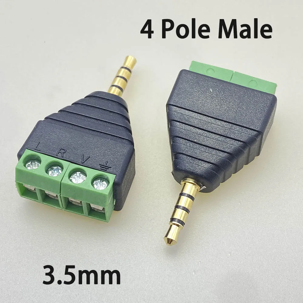 RUNCCI-YUN 10 paar 5,08 mm rechte 4-polige PCB schroefklemmen aansluiting insteekbaar type 5