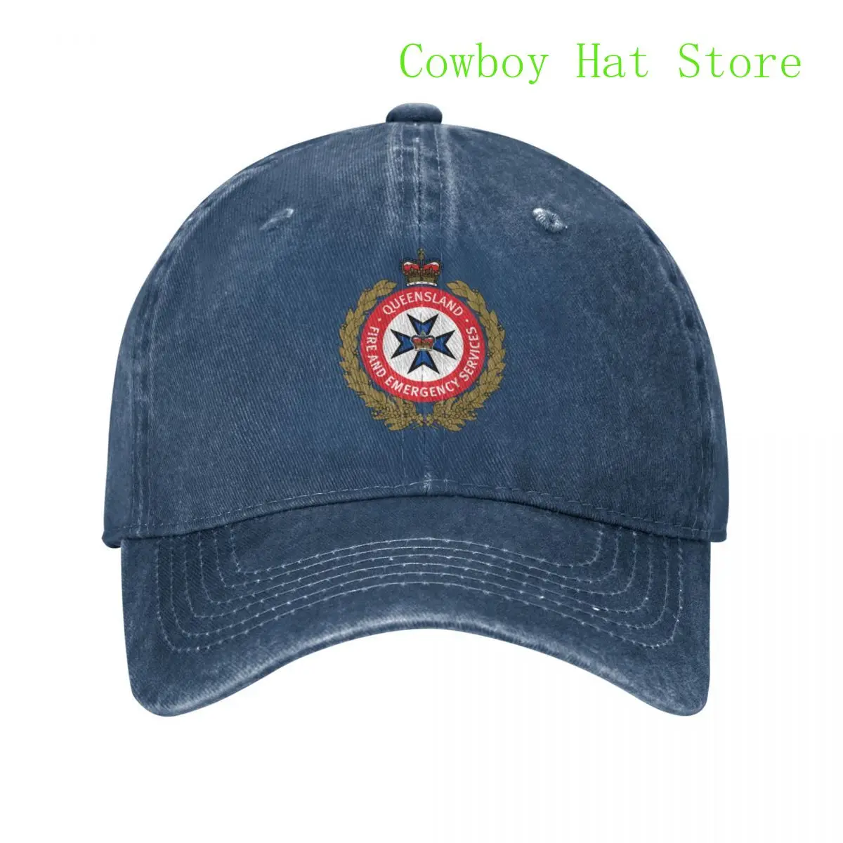 

Best Classic QFS Firefighter Logo Baseball Cap Bobble Hat Big Size Hat Beach Boy Cap Women'S