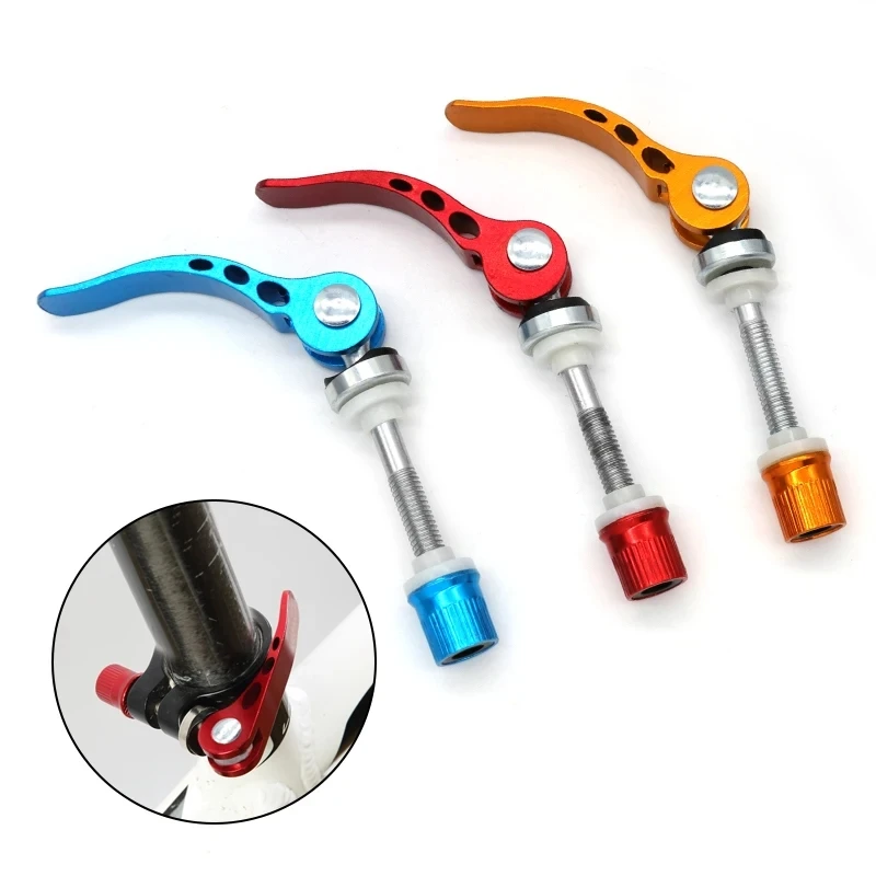 1Piece Bicycle Quick Release Lever Aluminium Bike Seat Post Clamp Seatpost Mountain Bike Seat Tube Clamp Bicycle Accessories