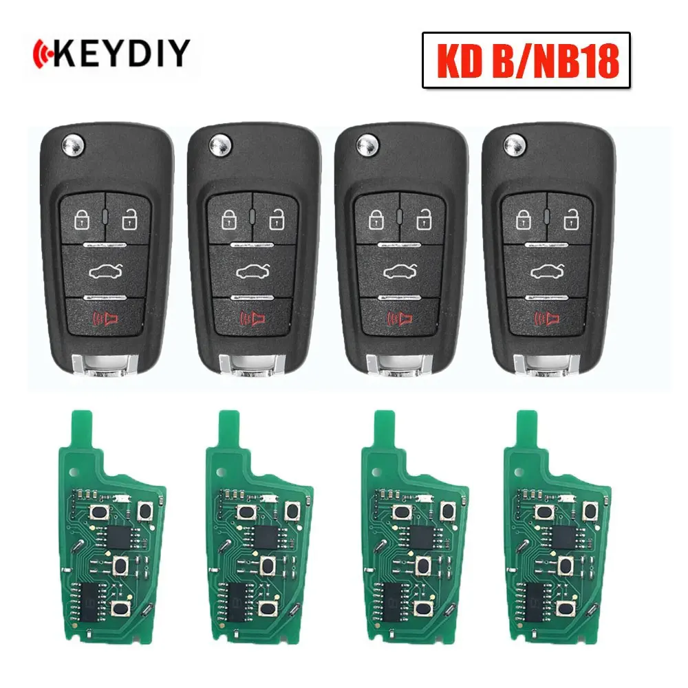 

5/10/30 шт. KEYDIY B18 NB18 дистанционный Автомобильный ключ с 4 кнопками для Buick KD900/Φ ключевой программатор KD MINI B Series пульт дистанционного управления