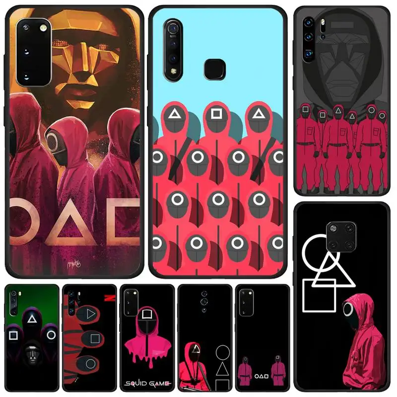 Korea Hot Show TV Kdrama Squid Game 456 Soldier Phone Case For OPPO F 1S 7 9 K1 A77 F3 RENO F11 A5 A9 A73S R15 REALME | Мобильные