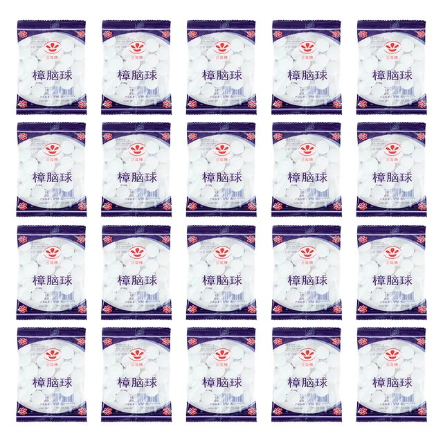 20 Csomag Háztartási Lepkék Penészálló Tabletták Rovarriasztó Golyók Fiókok Tárolódobozok Szekrények Otthoni Rovar