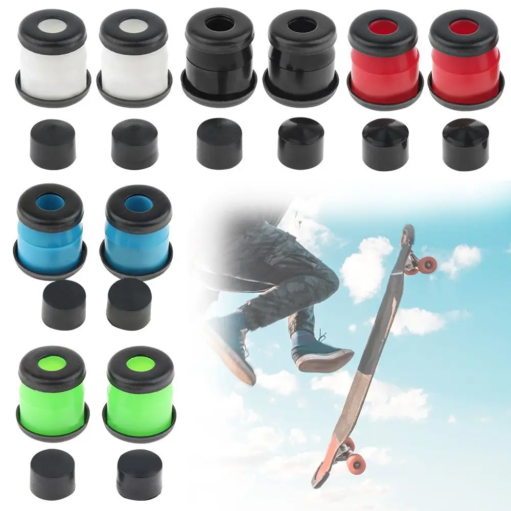 

1 Set Accessories Shockproof Colorful Shock Pad Set Top/Bottom Bush Washers Shock Absorber Skateboard Part