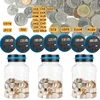 ‌Smart Digital Coin Counter Money Jar - Multi-Currency Savings Box for USD, EUR, GBP, MXP Coins, Coin Bank for Kids & Adults 1