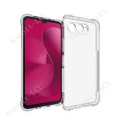 Shockproof Anti - Falling TPU Phone Case - Soft and Durable Back Cover for T - Mobile T Phone 3 (Clear)