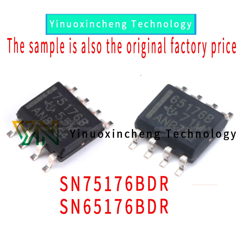 20PCS/LOT Original and authentic products SN65176BDR SN75176BDR SOP-8 RS485/RS422 transceiver driver chip 10pcs new sp485en sp485 half duplex rs485 rs422 transceiver chip sop 8 sp485en integrated circuit