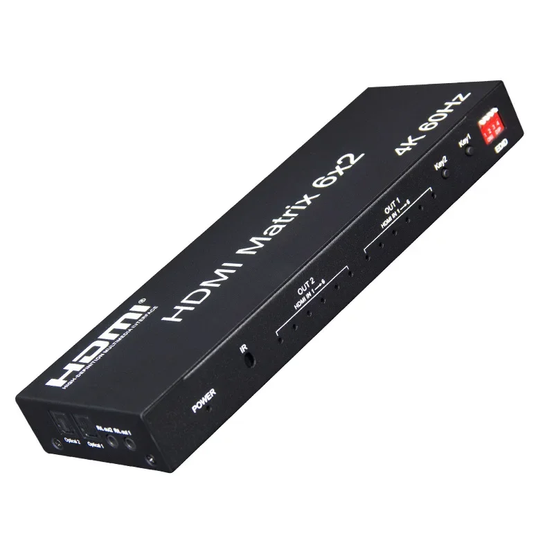 4k-60hz-6x2-hdmi-matrix-6-in-2-out-hdmi-splitter-switch-audio-video-converter-1080p-edid-audio-extractor-pc-to-tv-dual-monitor