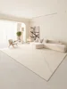 Minimalist Beige Art Stripe Carpet Comfortable Luxury Bedroom Carpets Soft Large Area Living Room Rug Abstract Line Balcony Rugs 2