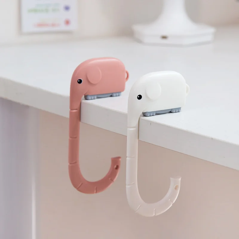 Bag Hook Desk Storage Hook Purse Bag Hook Portable Student Cute Animal Schoolbag Wall Handbag Hanger School Supplies