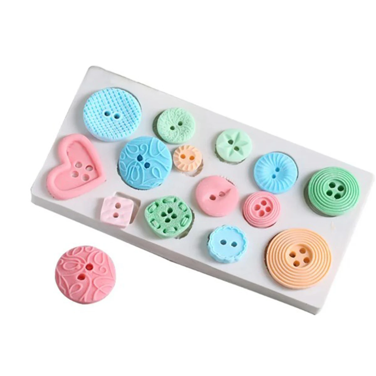 Button Cake Mold Silicone Kitchen Accessories
