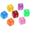 12PCS Transparent Dice 16MM Education Math Games For Kids Ideal Gift for Children Juegos De Mesa Familiares Divertidos 2