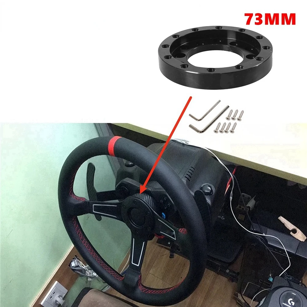 Para logitech g25 g27 volante de alumínio 24 buraco adaptador modificação  conjunto 70mm volante corrida placa jogo peças diy - AliExpress