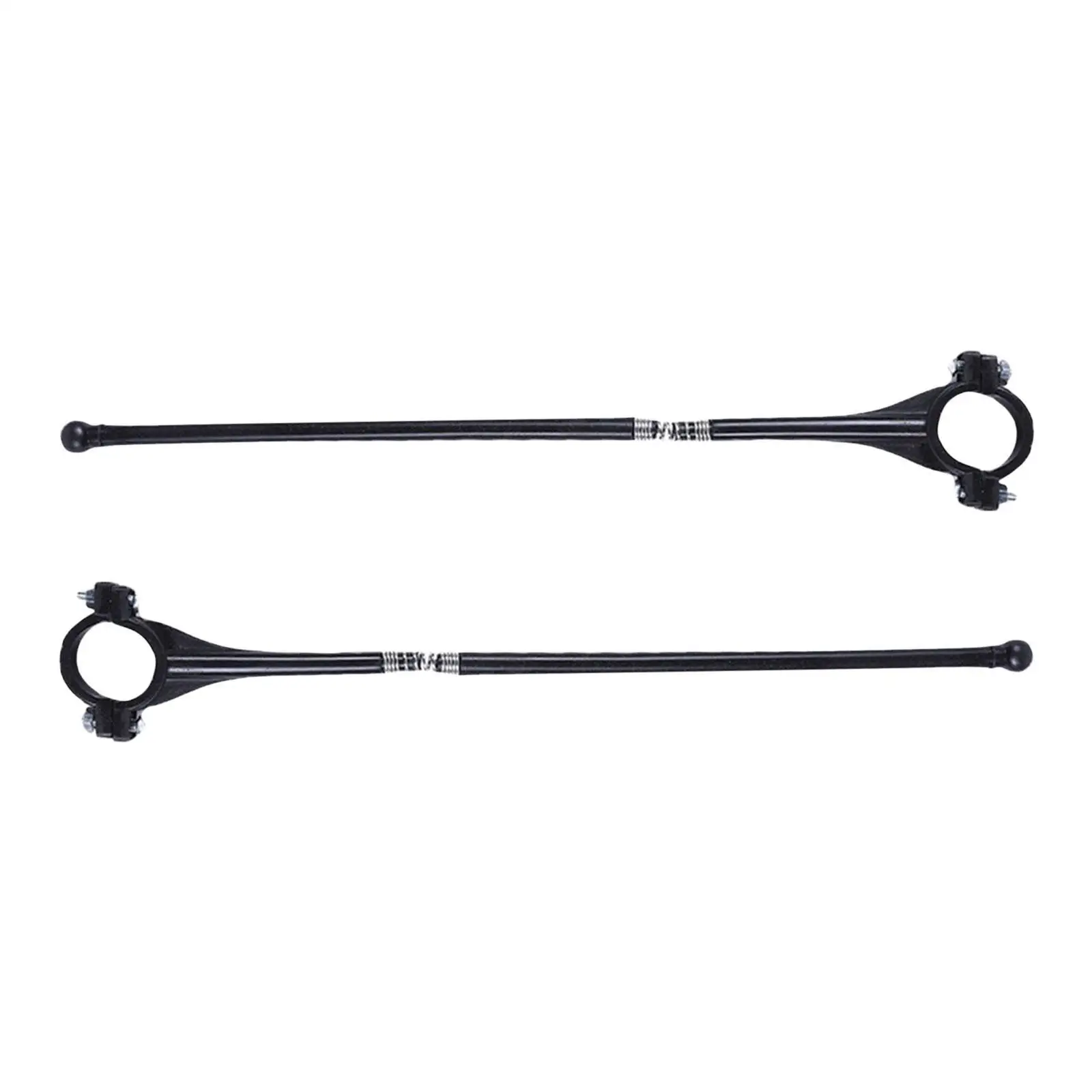2x Bike Flagpole Set 25mm Handlebar Diameter with Spring Connection Cycling Handlebar Holder Motorcycle Flagstaff
