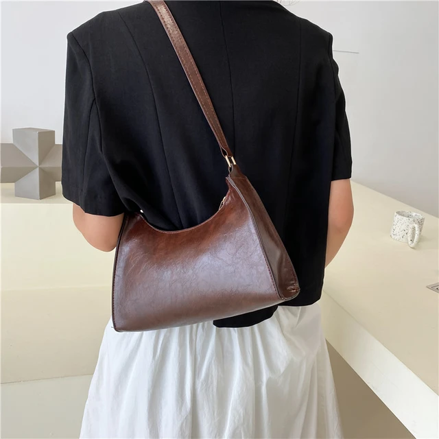 Bolsos de mano pequeños vintage de color sólido elegante bolso con  cremallera para mujer, bolso de hombro con múltiples bolsillos de moda para  mujer Bolsa de almacenamiento de pana para desplazamientos, compras