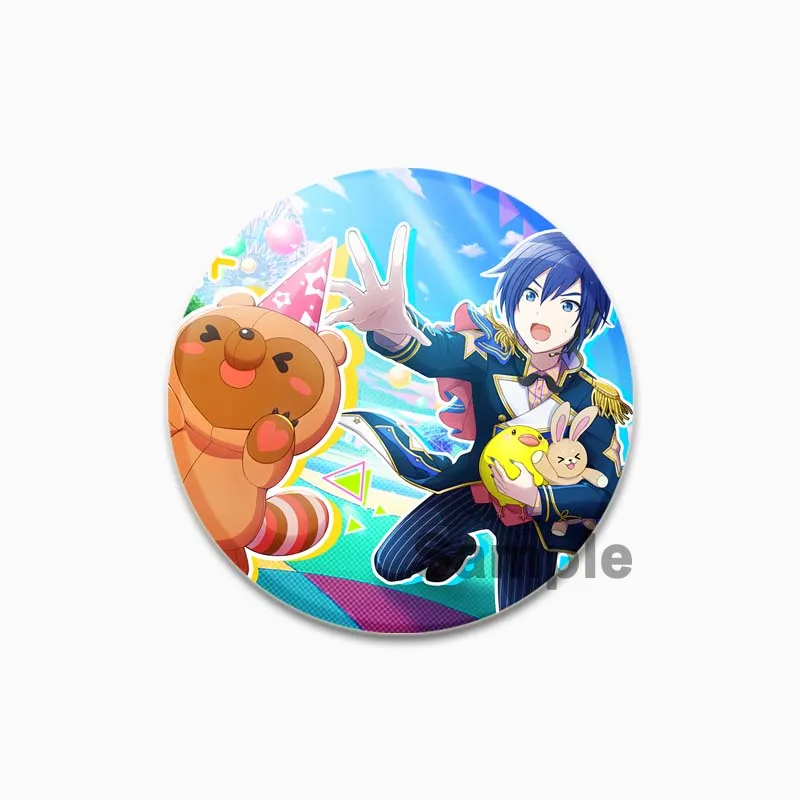 Lapel Pins Brooches 58mm Handmade KAITO Cosplay Cute Badge Plastic Tinplate For Clothes Hat Jewelry Accessories