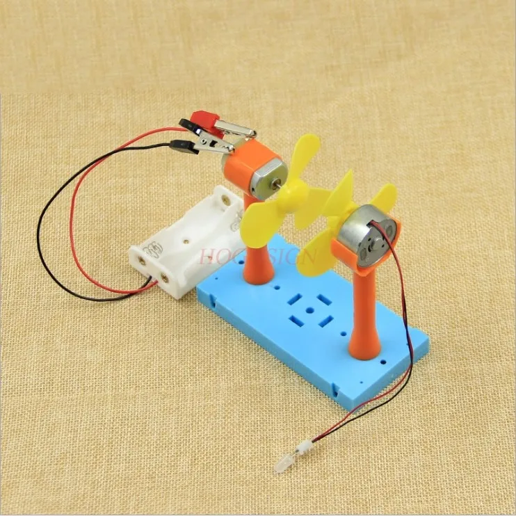 1 세트 물리학 발명 장난감 소형 제작 장난감 풍력 과학 실험 DIY 재료 학생용
