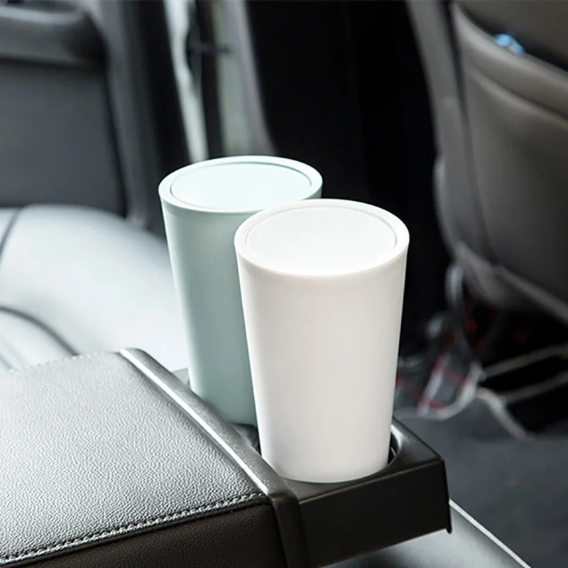 Car Garbage with Lid Can Trash Home Room House Automobiles Interior Case Holder Bin Basket Auto Accessorie car trash can