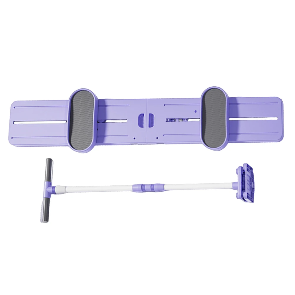 Fitness Ski Machine Foldable Ski Trainer Multi-Function Pelvic & Hip Strengthener with Handle & Pull Rope for Full Body Workout