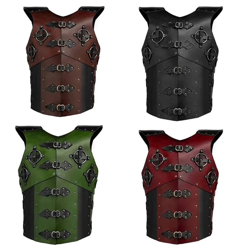 

Medieval Leathers Breastplate Vest Knight Cosplays Costumes Armour Party Props