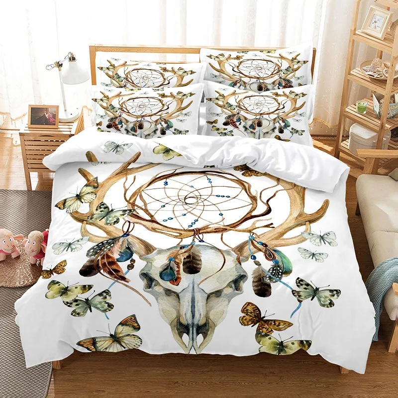 Brown Flower Letters Bedding Set Kids Adults Flat Sheet Duvet Cover  Pillowcase Bed Linens Home Textile Twin Full Queen King Size - Bedding Set  - AliExpress