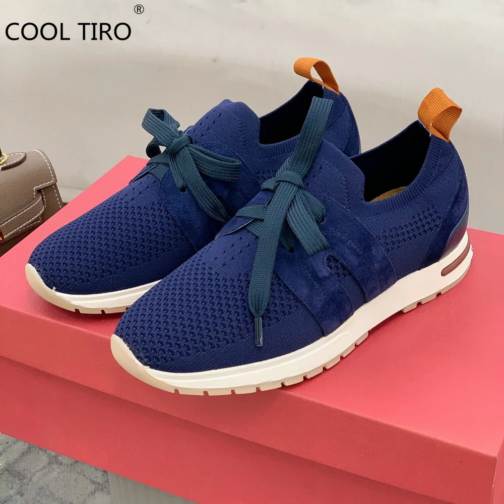 Lady Flexy Walk Sneaker Women Loafers Knitted Socks Shoes Slipon Lace