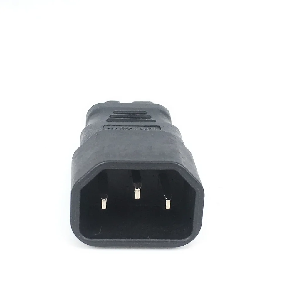 Adattatore polarizzato IEC 320 da C14 a C7, convertore di alimentazione IEC 3 poli maschio a 2 poli femmina figura 8 adattatore ca 10A 250V  44