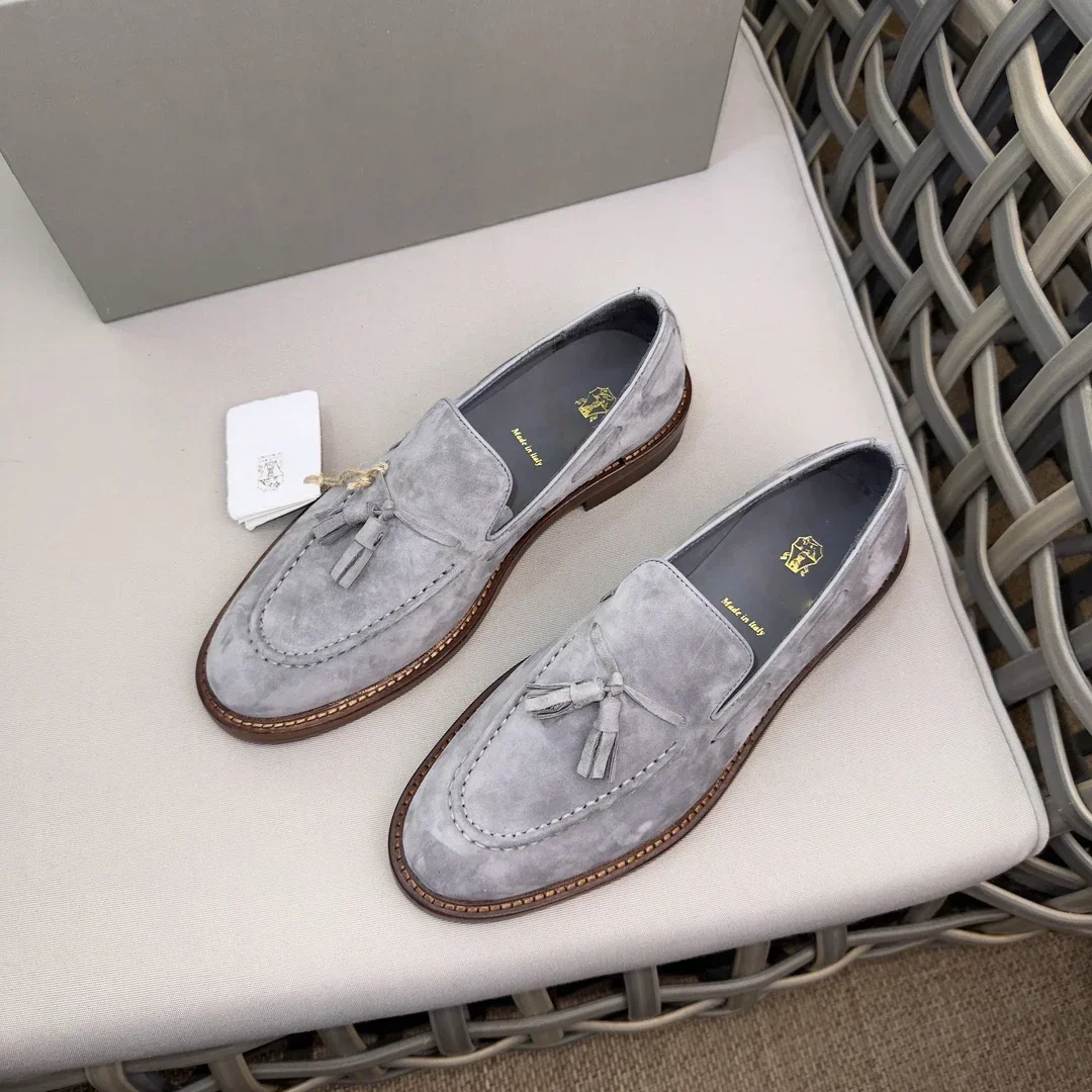 BILLIONAIRE BLSK CPRT Shoes Cowhide 2025 new business leather quality casual comfortable motion Men‘s European big size 39-46 6