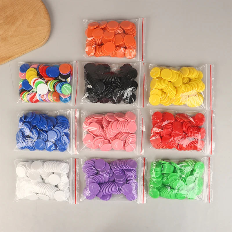 Poker Chips Math Bingo Chips 100Pcs