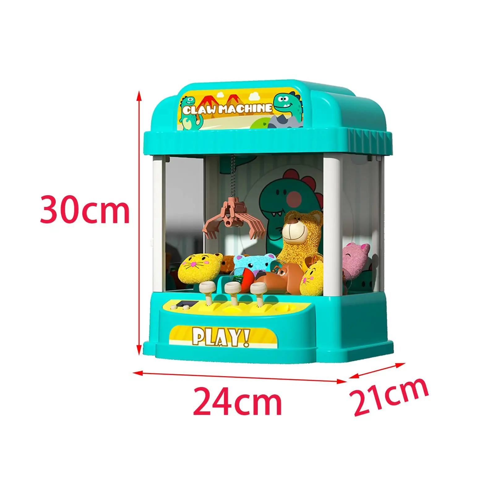 Reusable Small Claw Machine Vending Grabber Machine with Sounds Mini Arcade