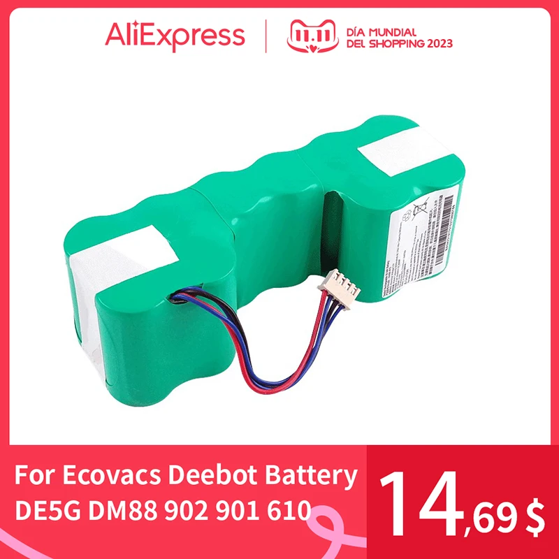 

DE55 12V Ni-MH 3500mAh Battery Pack For Ecovacs Deebot DE5G DM88 902 901 610 Robotic Vacuum Cleaner Battery Parts Accessories