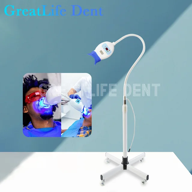 GreatLife Dent Dental Teeth Whitening Machine 8 Pcs 3 Models Led Teeth Whitening Accelerator Led Light for Dental Chair Unit