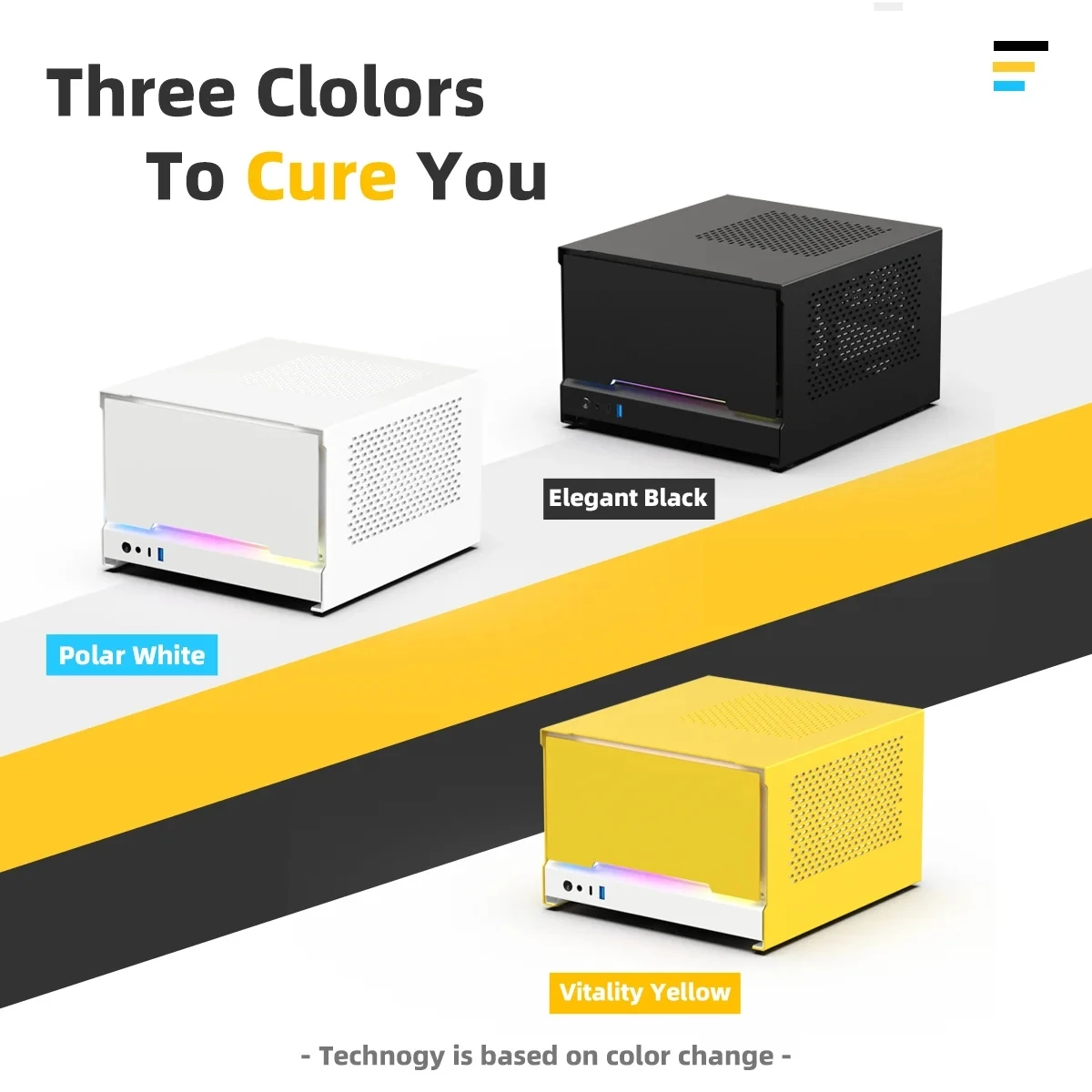 

E24T Energy_11L Рабочий стол-класс Mini-ITX чехол 255 мм GPU прямой Алюминиевый Портативный A4 корпус