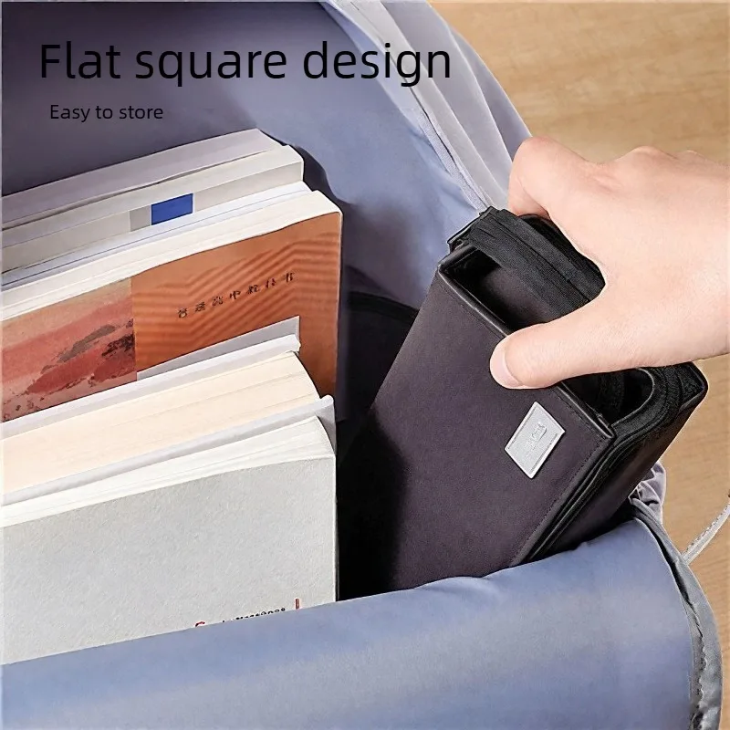 Astuccio portapenne semplice e portatile, di grande capacità, resistente, con tasche in rete, per materiale scolastico e cancelleria. - immagine 3