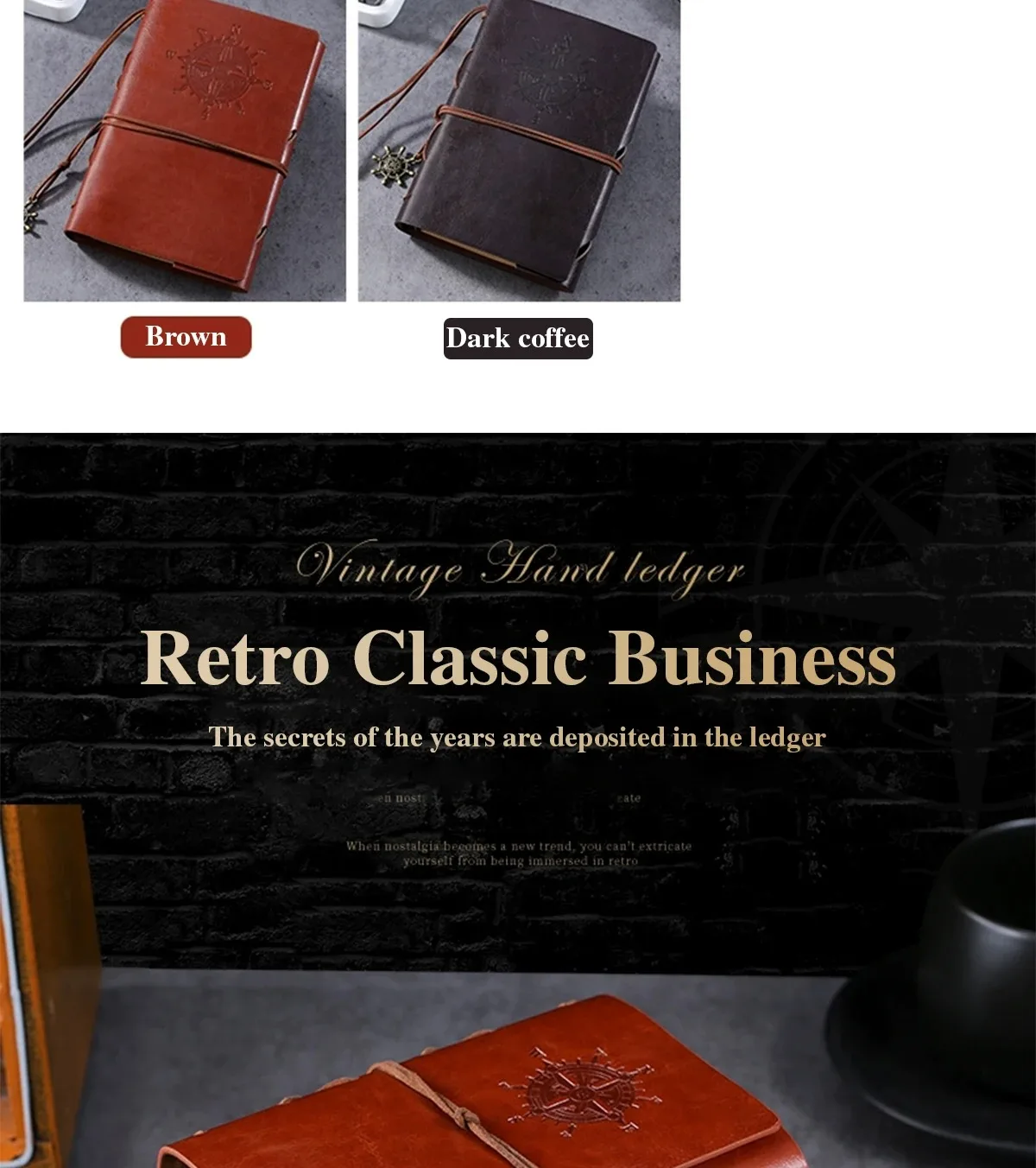 A6/A7 Imitation Leder Abdeckung Retro Strap Notebook Lose-blatt Design Navideo Kultur Koreanische Schreibwaren Büro Kultur Liefert – Detail 5