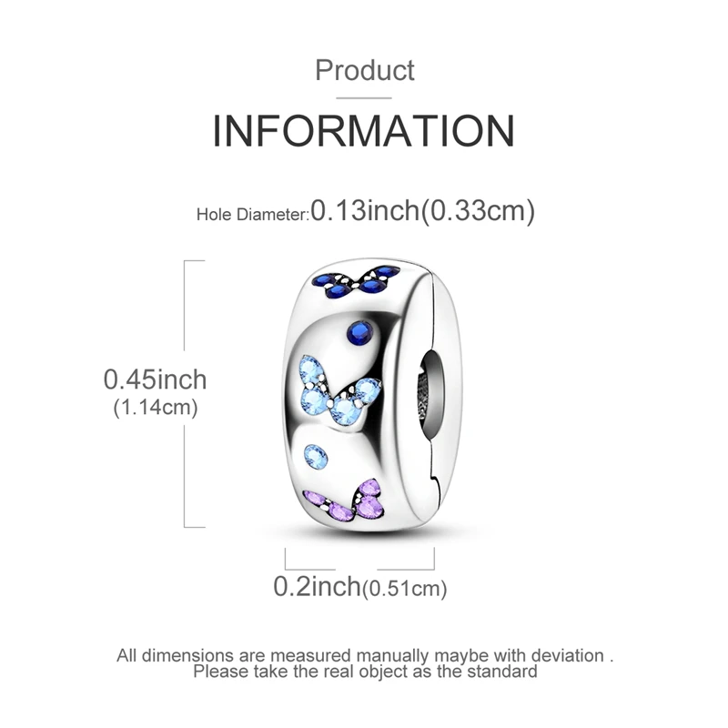 Passend für Original-Charms, Perlen aus 925er-Sterlingsilber, Clip-Charms, Zirkon-Silikon-Abstandsperlen für Armband, Frauen, DIY, Geschenk, Party – Detail 16