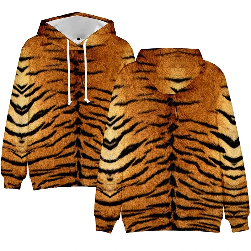 Animal tiger skin costume 3d hoodies pullover men women hoodie with hood daily casual long sleeve sport hoodie hoodies with hood