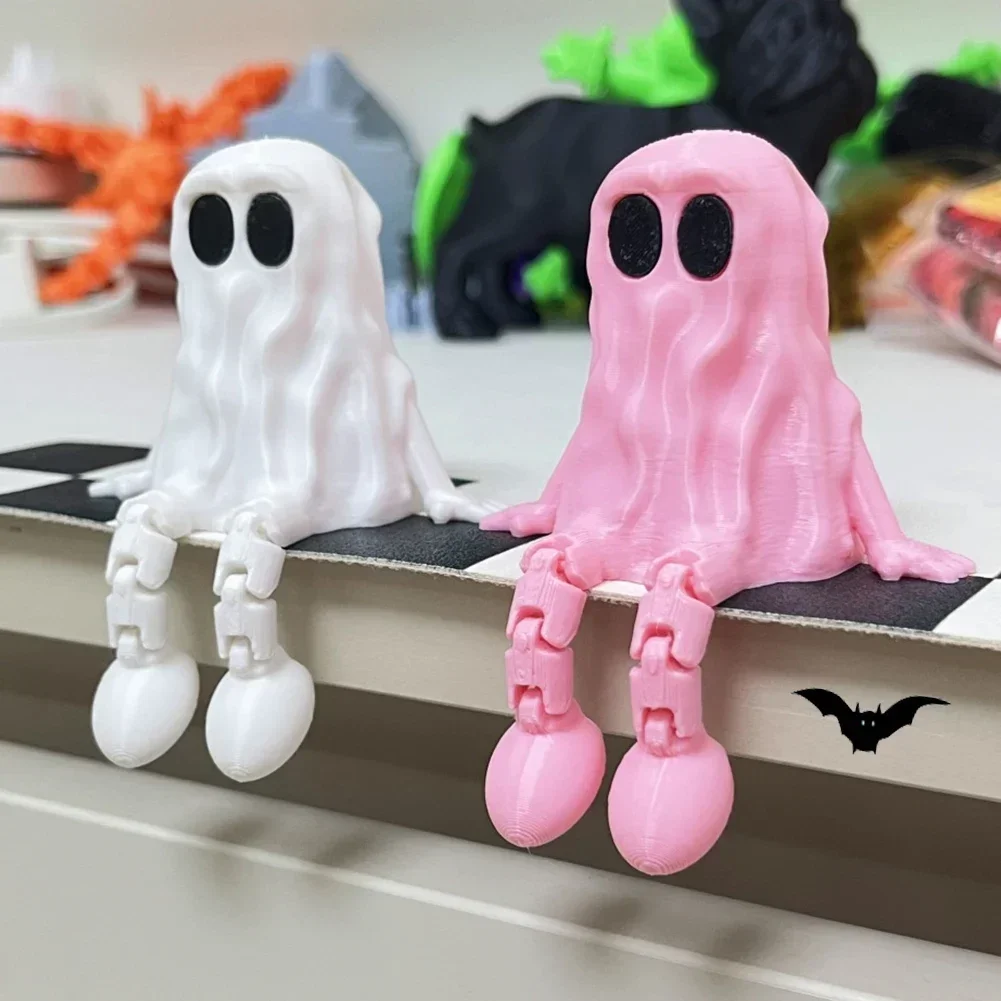 Haunting 3D Printed Halloween Ghost Decoration Ornament - Movable Joint Design