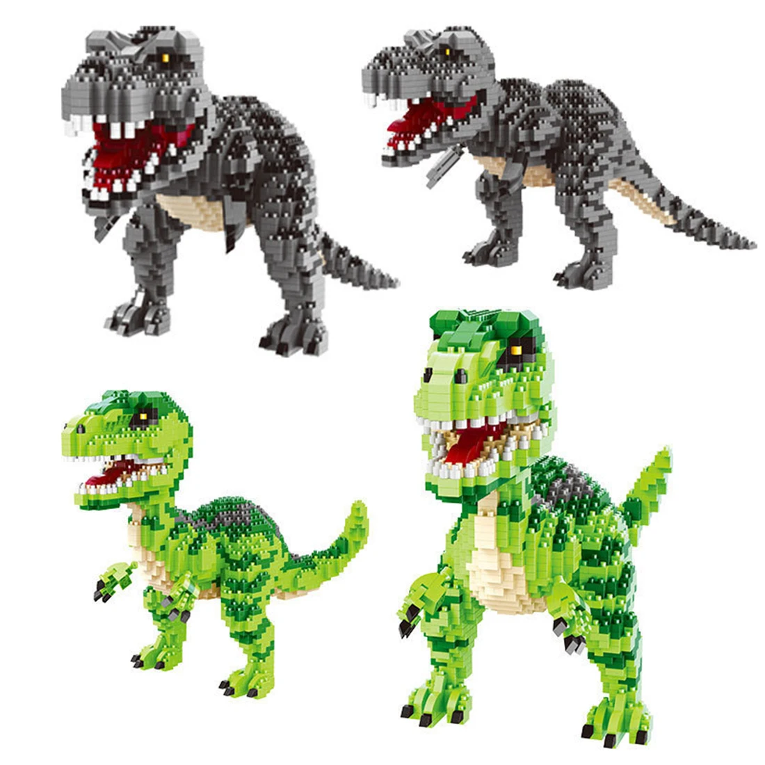 

BALODY Dinosaur 3D Model Mini Building Blocks Tyrannosaurus Rex Velociraptor Micro Bricks Figure Puzzle Education Toy For Kids