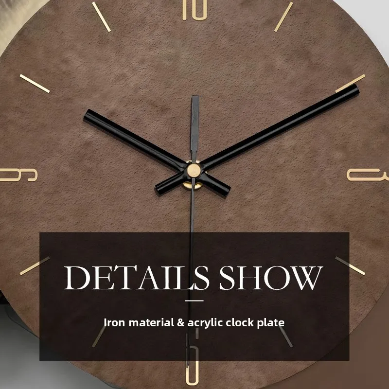 2025 New Modern Luxury Wall Clock With Geometric Grille Design High End Living Room Decor Stylish Contemporary Timepiece