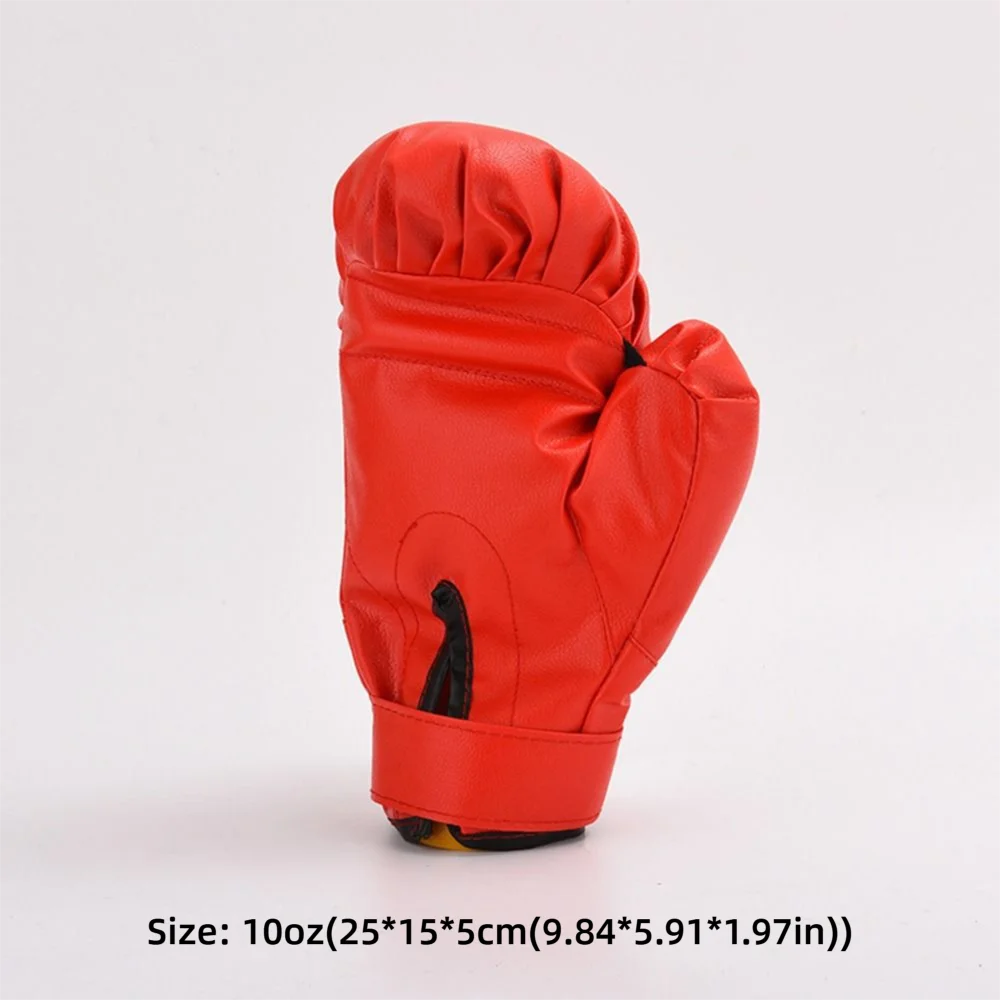 High Quality Red Boxing Gloves 10oz PVC Full Finger Gloves Comfortable Breathable Boxing Equipment Combat Sanda Fight With