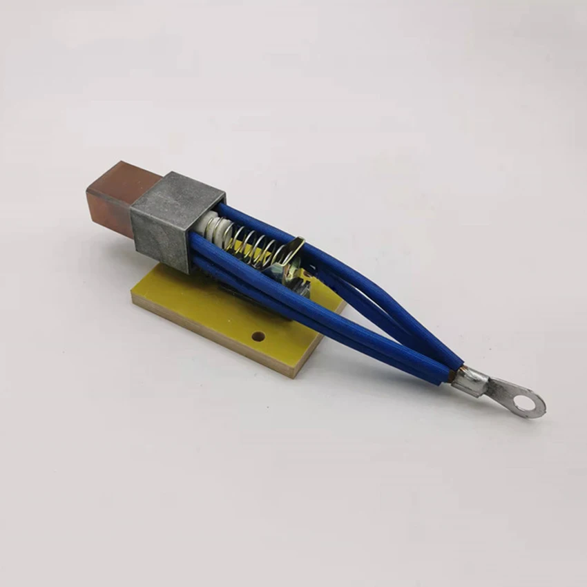 32x25x60mm Four Wire High Copper Carbon Brush+Aluminum Brush Box+Fixed Plate For Welding Positioner Turntable Table Tube Welder