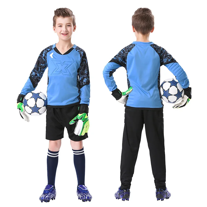 Football Uniform Sports Uniform Sets Kids Goalkeeper Jersey For Children