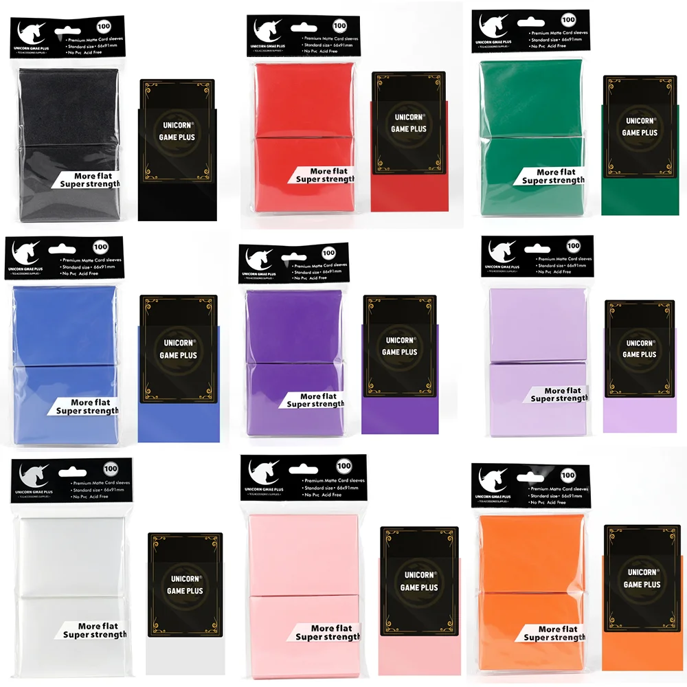 Card Sleeves 100PCS 66x91mm TCG Trading Cards Protector for Tarot Shield Board Games