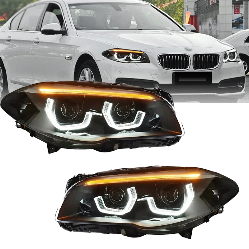 For 2011-2017 BMW 5 Series F10 F18 LED Headlight 520D 528i 530i 535i M5  Front DRL Turn Signal Lights Assembly Car Accessories