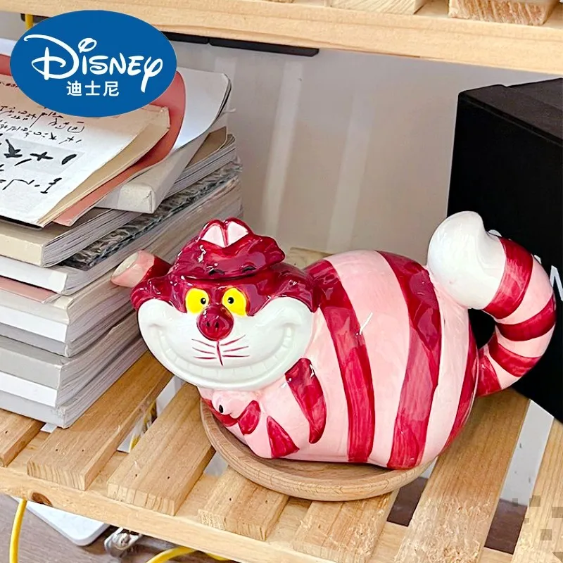 

Disney Alice In Wonderland Cheshire Cat Action Figure Toy Anime Cat Teapot Cute Kettle Coffee Pot Flagon Cartoon Gift For Girls