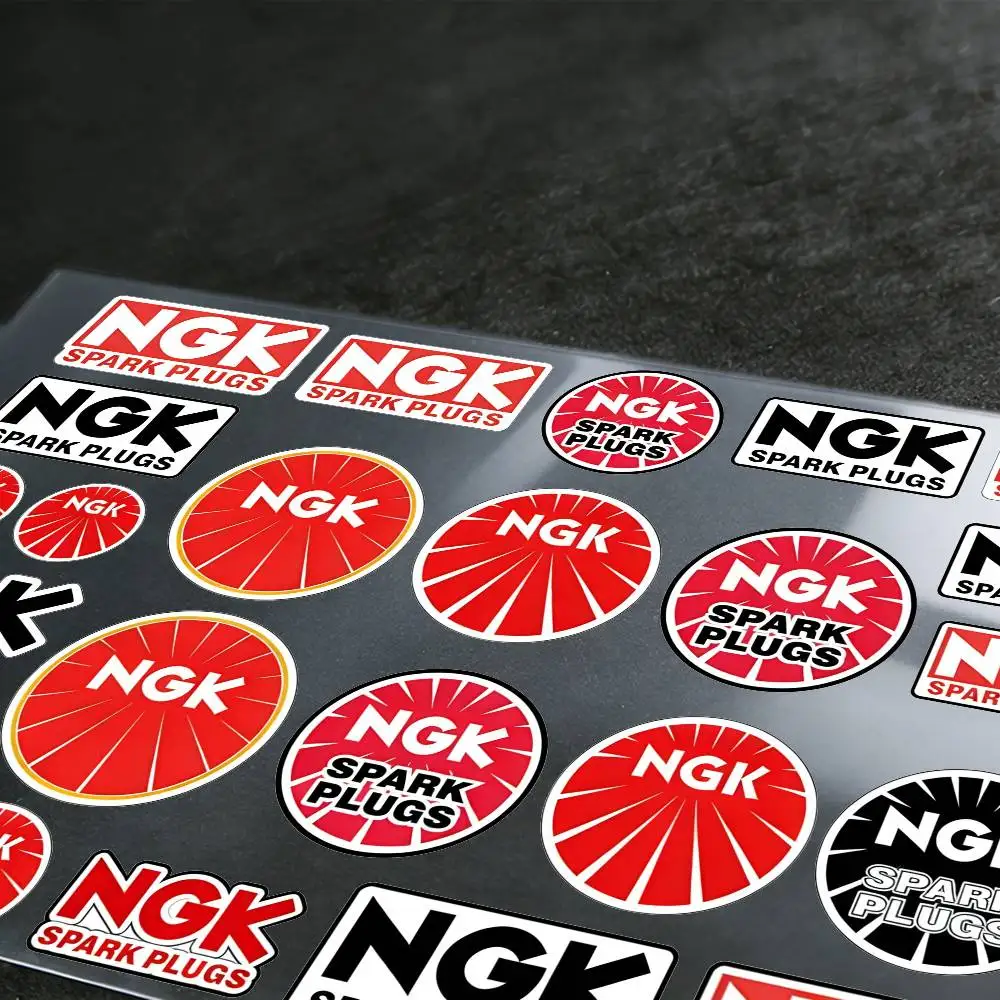 NGK 오토바이용 로고 반사 스티커, 헬멧, 스쿠터, 연료 탱크, 공구함, 레이싱용 방수 데칼
