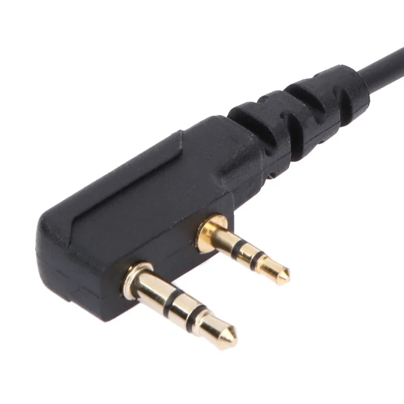 2-Pin Earpiece Headset with PTT Mic and Ear Hook, 1m Cable, Pack of 1-5