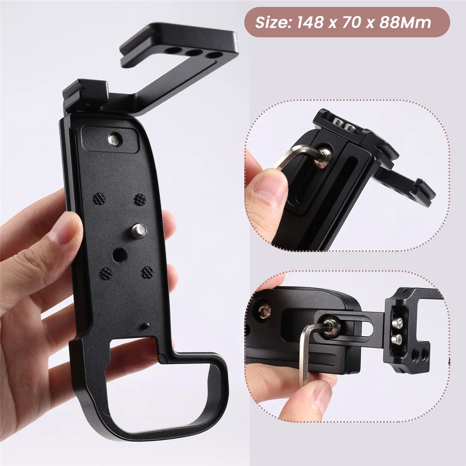 L-shaped Vertical Shoot Quick Release Plate Bracke... - Vicedeal