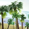 5Pcs New Plastic Coconut Palm Tree Miniature Plant Pots Bonsai Craft Micro Landscape DIY Decor Craft Sand Table Scenery Model 1